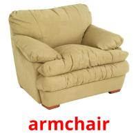 armchair picture flashcards