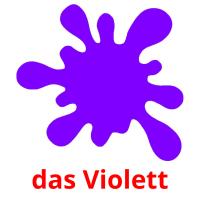 das Violett Bildkarteikarten