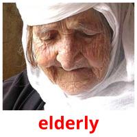 elderly picture flashcards