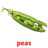 peas picture flashcards