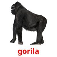 gorila cartões com imagens