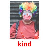kind picture flashcards