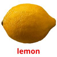 lemon picture flashcards