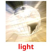 light picture flashcards