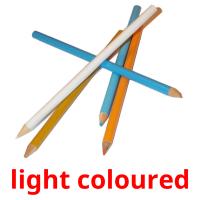 light coloured picture flashcards