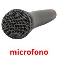 microfono flashcards illustrate