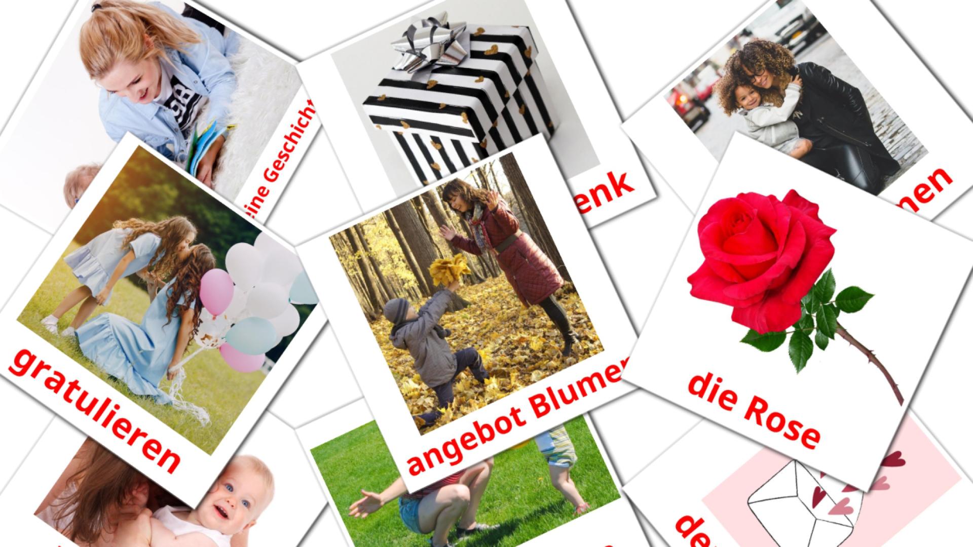 25 Flashcards de Muttertag