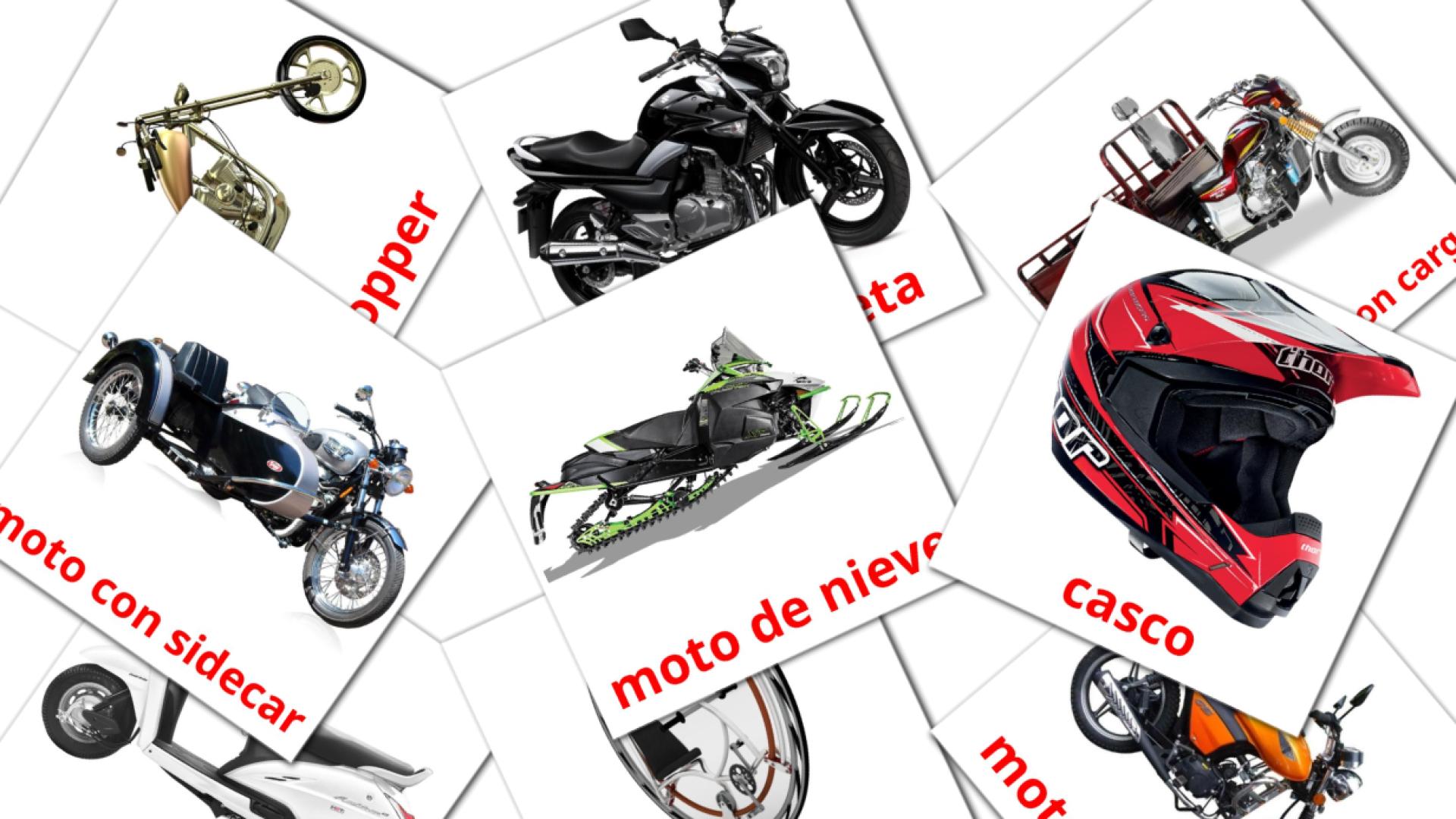 14 Flashcards de Motocicletas