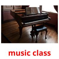 music class picture flashcards