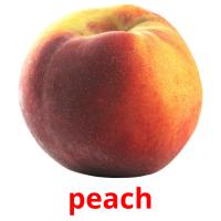 peach picture flashcards