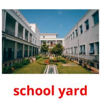 school yard picture flashcards