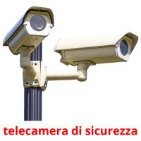 telecamera di sicurezza flashcards illustrate