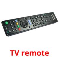 TV remote picture flashcards