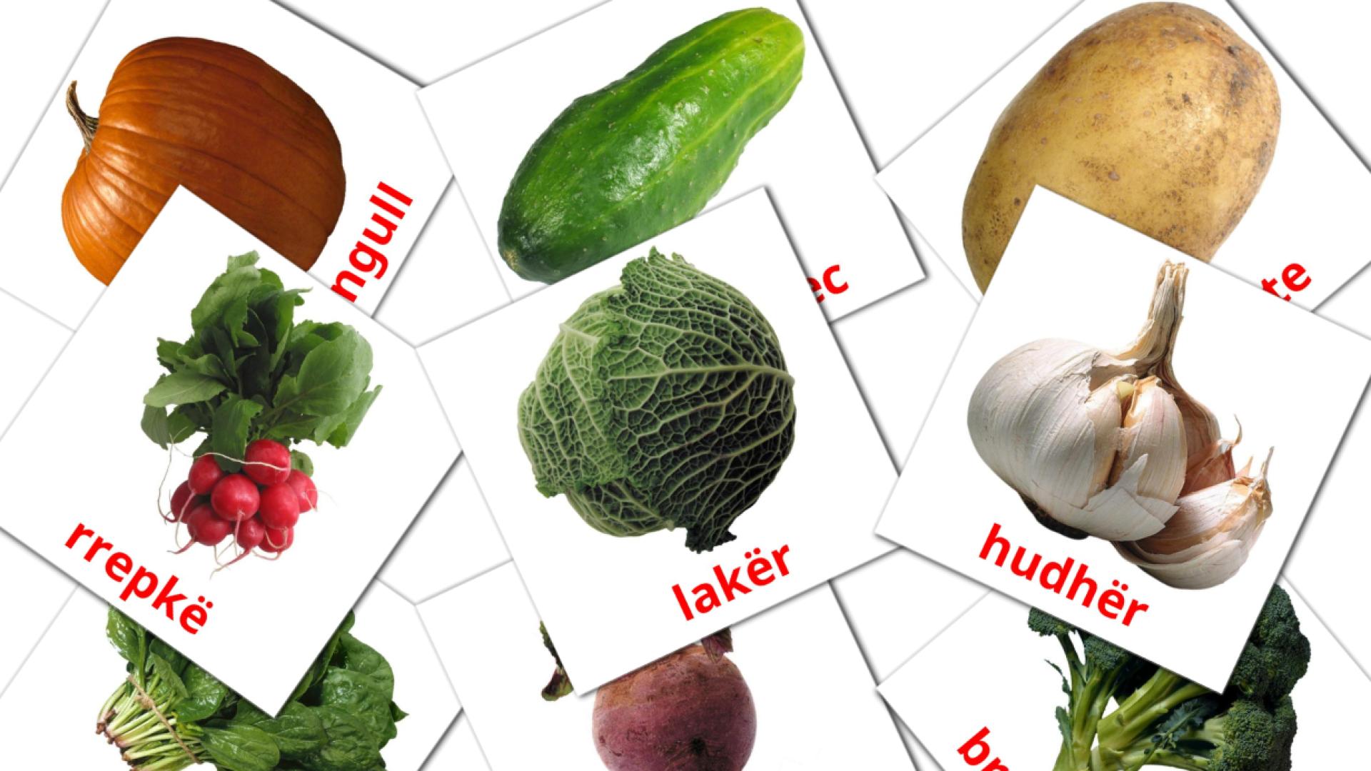 Овощи - албанский словарь картинок